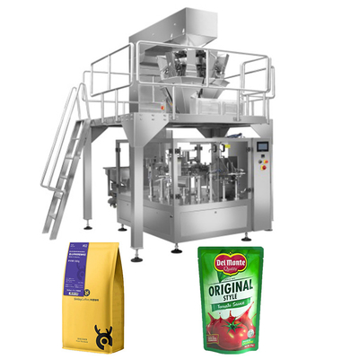 Vollautomatische Kaffeebohnenüsse brieten Erdnussbeutel-Verpackungsmaschine